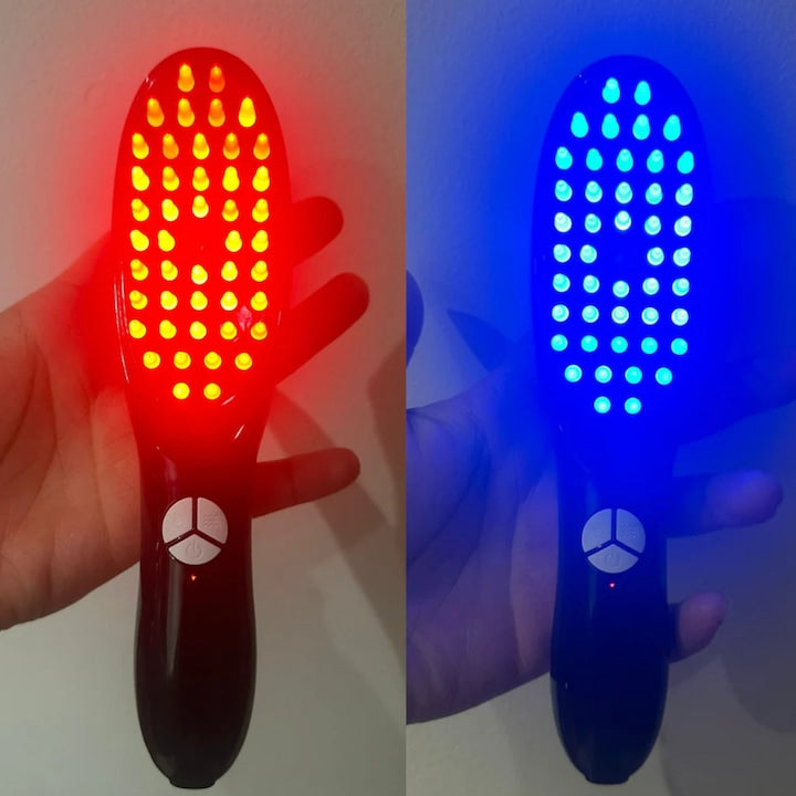 Perie Electrica 4-in-1 pentru stimularea cresterii părului – Regenerare, Masaj & Terapie LED Infrarosu