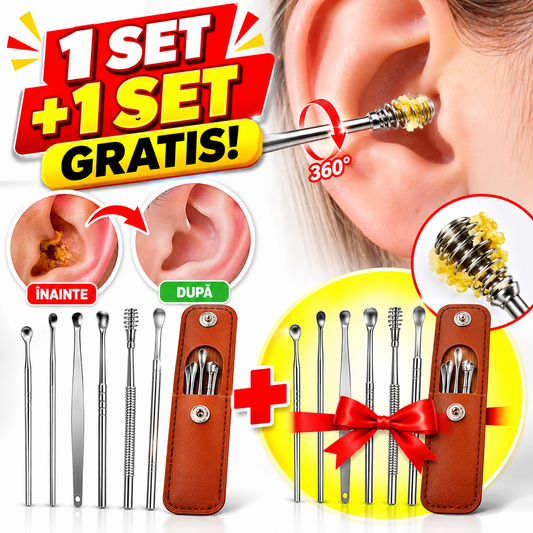 KIT curățarea în siguranță a urechilor 1 set + 1 set GRATIS