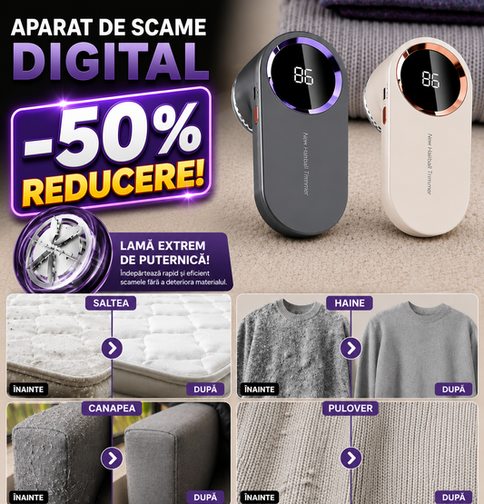 Aparat de curatat scame pentru Haine, Fotolii, Scaune și Saltele