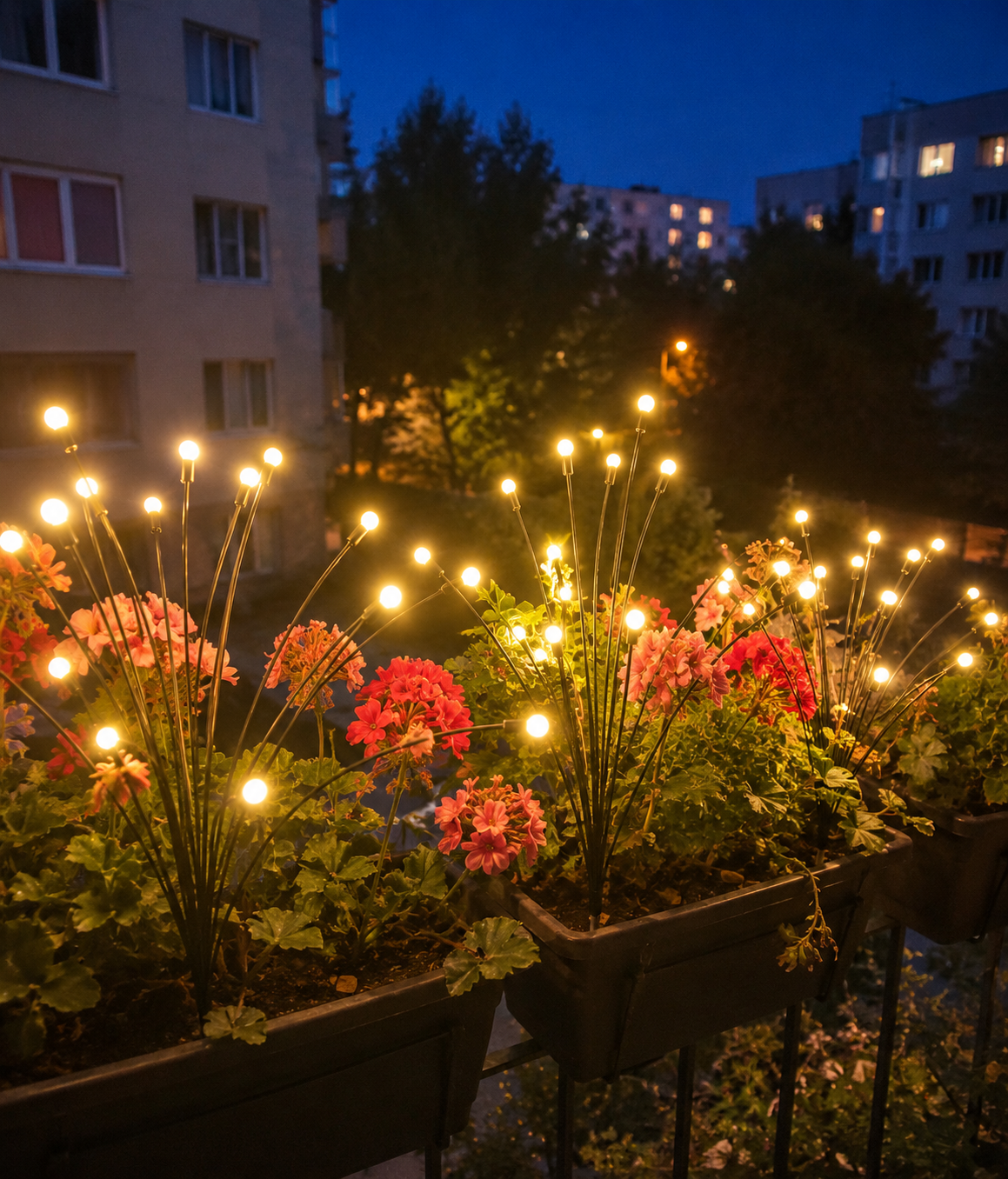 Lampa LED decorativă tip licurici De Gradina 8 Bulbi | 1+1 GRATIS