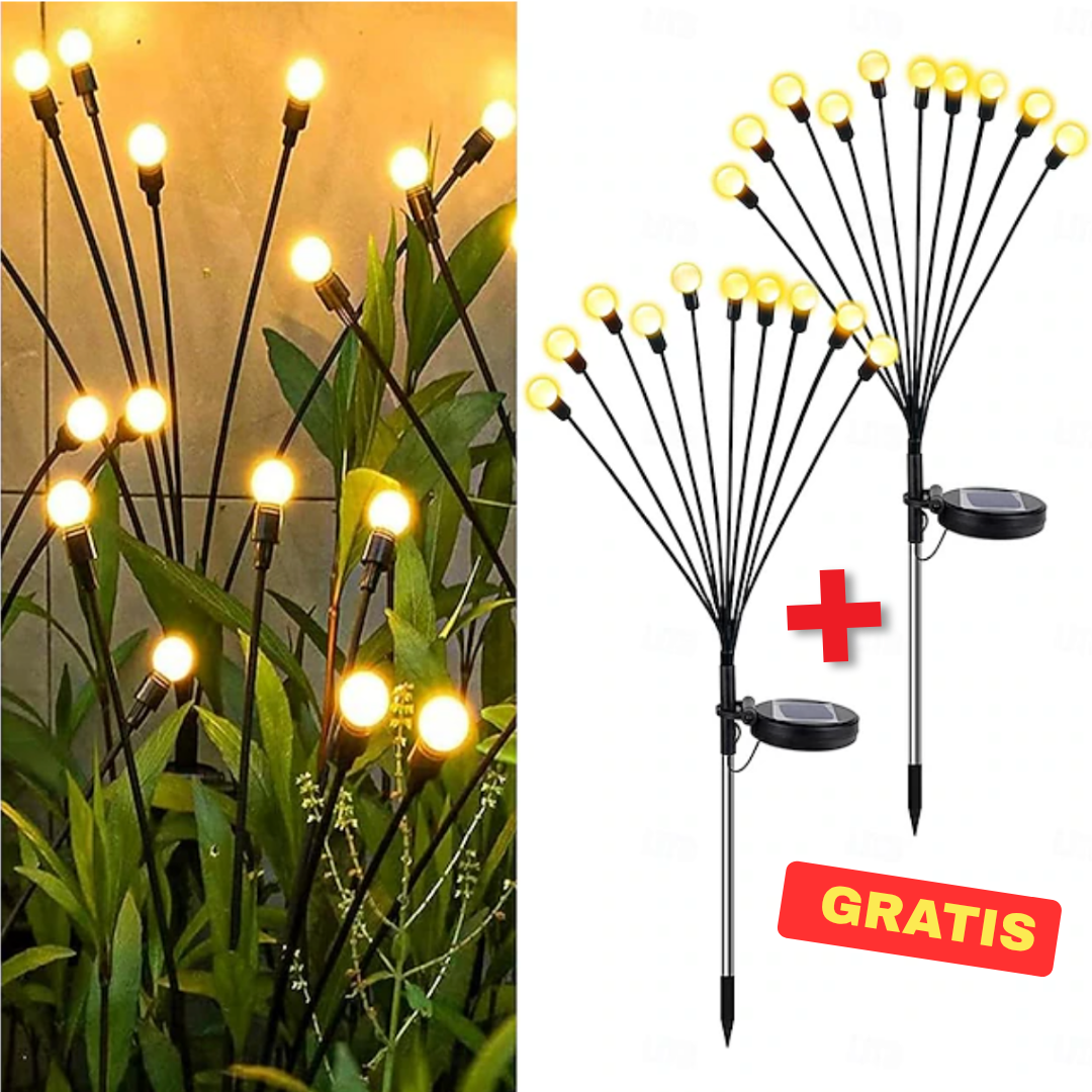 Lampa LED decorativă tip licurici De Gradina 8 Bulbi | 1+1 GRATIS