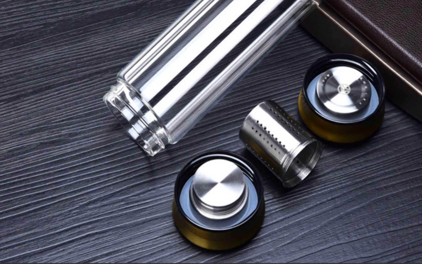 Sticla termica pentru ceai cu pereti dubli 300 ml