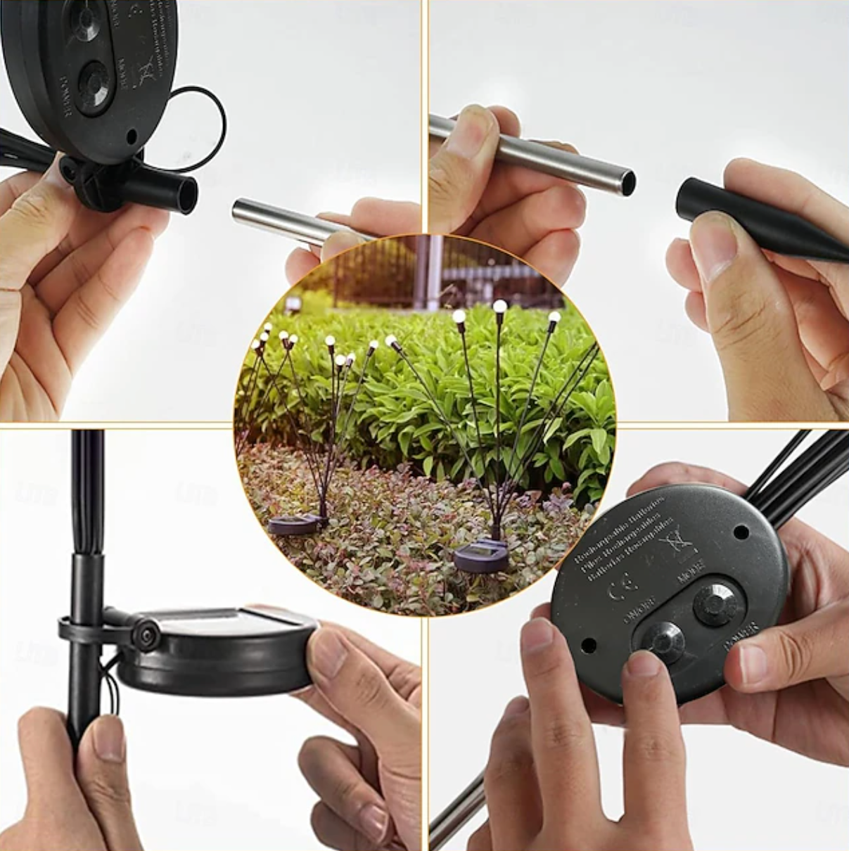 Lampa LED decorativă tip licurici De Gradina 8 Bulbi | 1+1 GRATIS