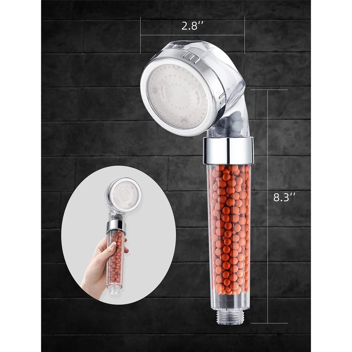 Cap de dus cu presiune și masaj + economisesti apa TURBO